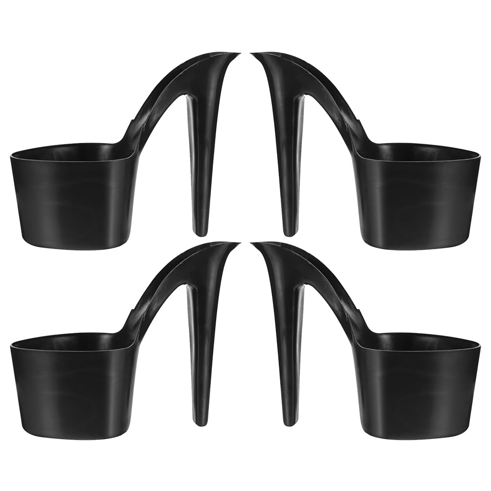 4Pcs High Heel Planter Set Plastic Decorative Flower Pots for Gardening and Bonsai