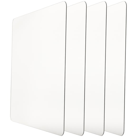 Worgeous 4Pcs Mirror Tiles For Wall Polystyrene 11.8X11.8In