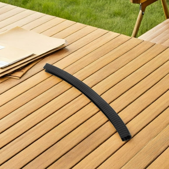 Worgeous Strip Shape Black Silicone Skateboard Deck Guards 4Pcs 11.79X1.18X0.98In