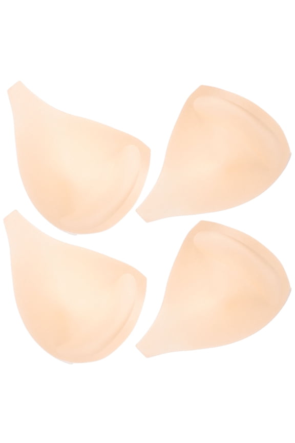 Bra Cups Inserts Beige Bathing Suit Cup Inserts 4Pcs 6.7x5.5in