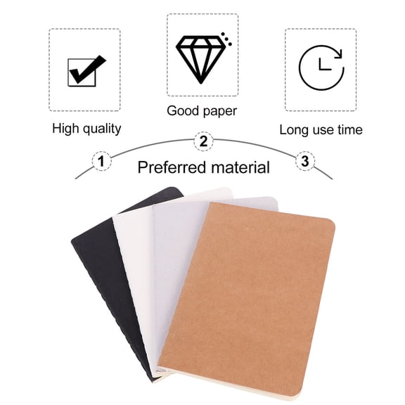 SEWCHICS Graffiti Sketch Book Sketch Book Black Writing Office Use 4Pcs