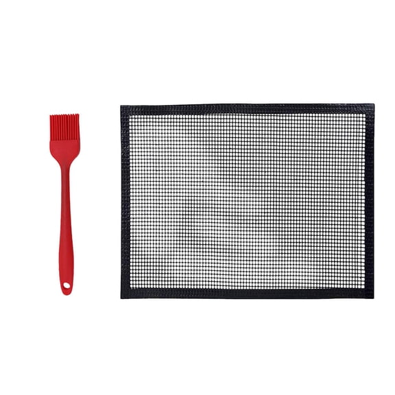 Worgeous BBQ Grill Sheet Liners Grill Mat Red 1 Set