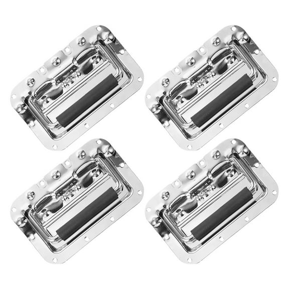 Worgeous 4pcs Case Handles for Cabinet Garage Handle Pull Handle Surface Mount Chest Handles for Flight Case Tool Box Cabinet Side Pull