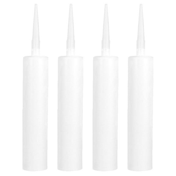 Worgeous 4pcs  Caulking Sealant Tubes Empty Caulk Tubes Fillable Sealant Caulking Tubes