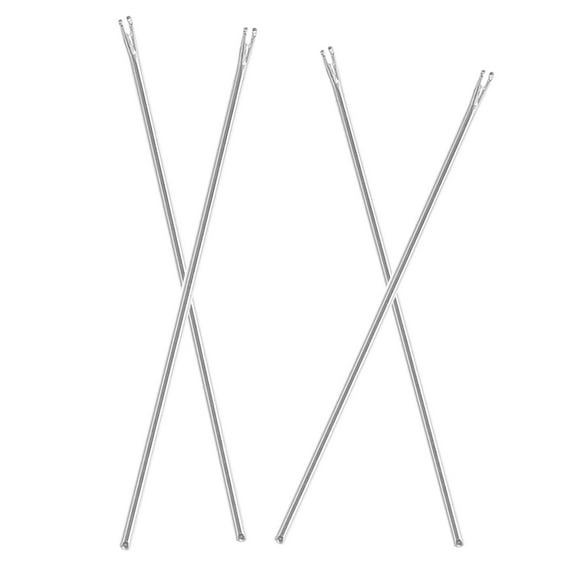 SEWCHICS Doll Hair Rerooting Tool Design Silver 4Pcs 1.4X0.04X0.04in