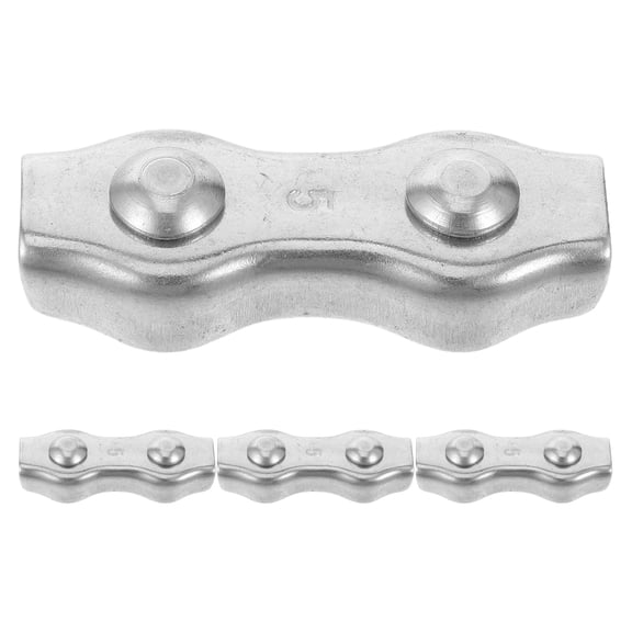 SEWCHICS Wire Clamps for Cables Double Plate Secure Connection Stainless Steel