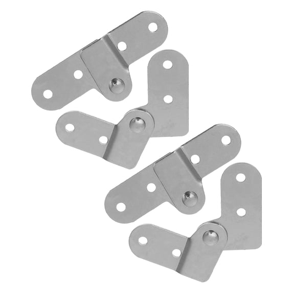 SEWCHICS Hinge Silver Iron 4Pcs 3.03X1.30X0.12in