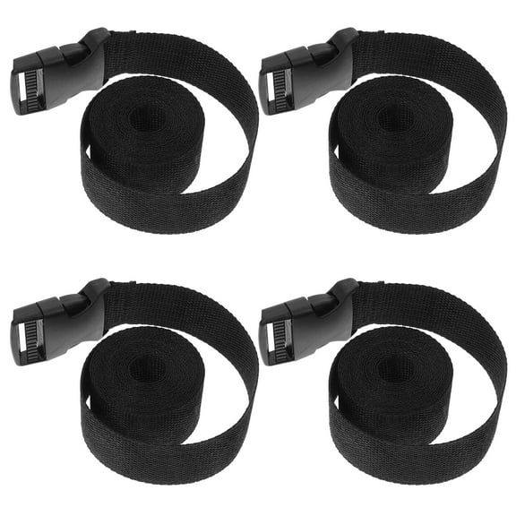 Worgeous 4pcs Hold Down Strap with Adjustable Buckle Universal Car Battery Tie Down Strap for Battery Boxes Marine RV Battery Box Cargo Battery Strap