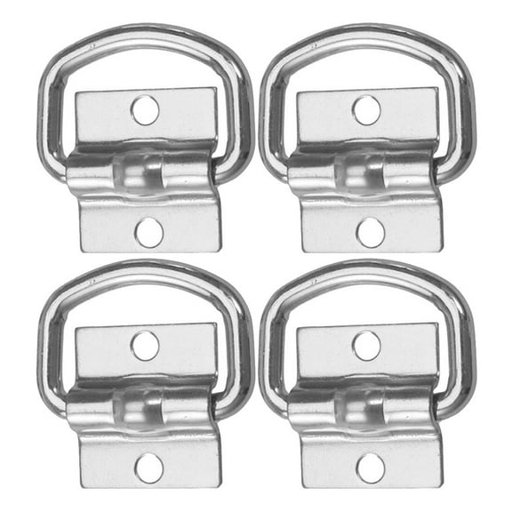 Worgeous 4pcs Lock Ratchet Tie Down Straps D Ring For Trailer D Ring Heavy Duty Metal Tie Down Hook D Ring For Trailers Tractor Tie Down