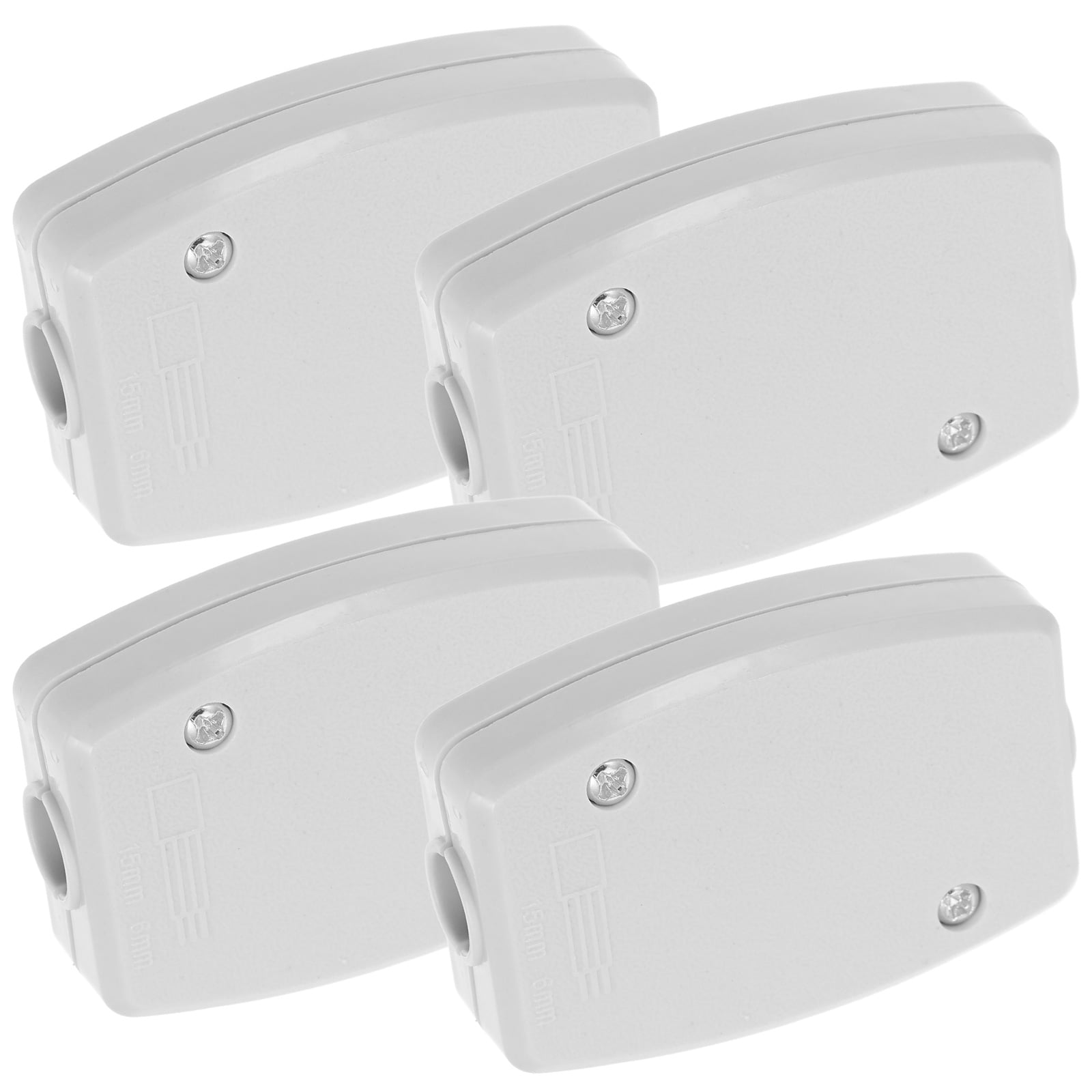 Worgeous 4pcs Outdoor Junction Box Sturdy Plastic Terminal Box For ...