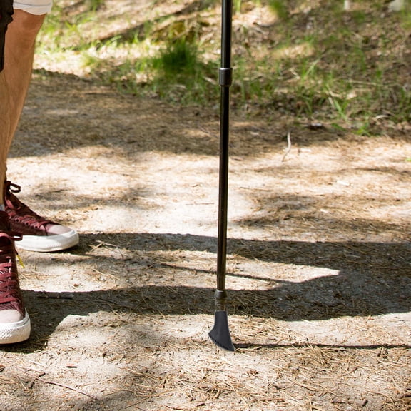 FUTUREORYY Cane Crutch Accessory Hiking Pole Tips Silicone Black 4pcs For Outdoor Activities