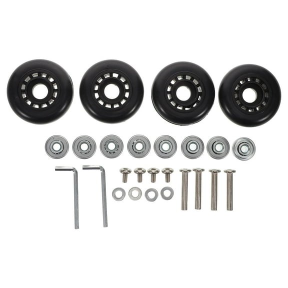 Worgeous 4pcs Suitcase Wheel Replacement Universal Luggage Repair Parts For Luggage Suitcase Trolley