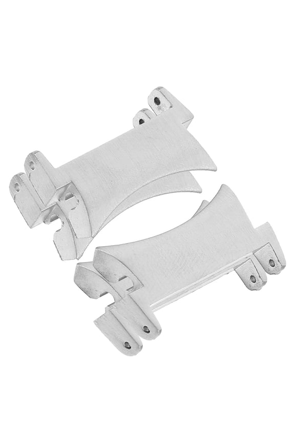 Stainless Steel Watch Band Connectors, Plated Replacement Links, 4 Pieces for Easy Strap Fix