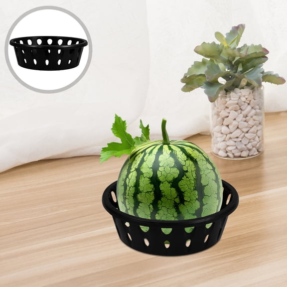 WHAMVOX MLINS 4pcs Pumpkin Holder Stand Plastic Watermelon Display Circle Fruit Display Ring with Non Slip Base for Supermarket Retail Display