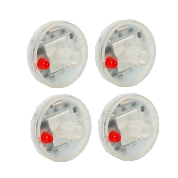 Worgeous 4pcs Waterproof Solar LED Wheel Lights for Cars Motorcycles Decorative Tire Strobe Lamps