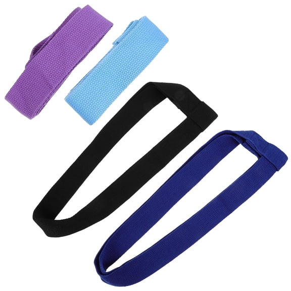 Worgeous 4pcs Yoga Strap Yoga Exercising Band Yoga Resistance Band Multi-use Yoga Mat Carrier Strap Yoga Band
