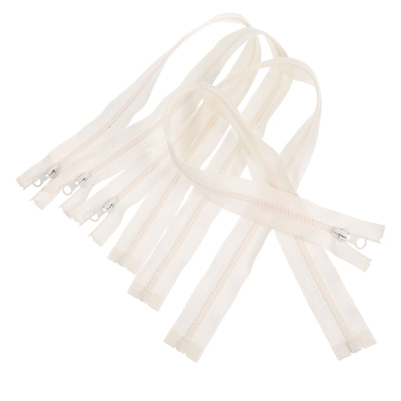 Worgeous 4pcs Zipper Invisible Zips Pulls Way Closure Conceal Beige Fabric