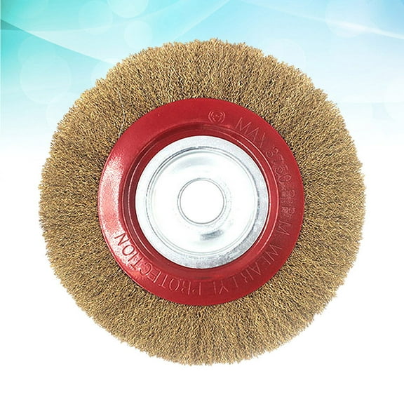 Worgeous 5 Inch Polishing Tools Steel Wire Brush Sanding Cleaning Golden