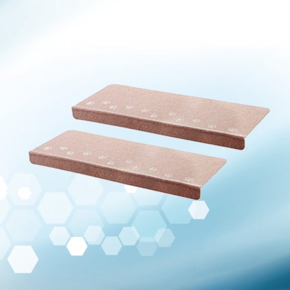 Worgeous 5 PC Self-adhesive Household Step Mat Luminous Carpet Beige