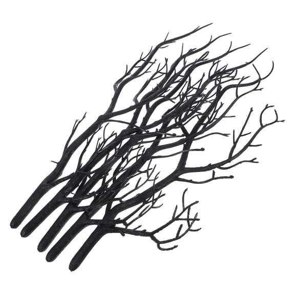 Worgeous 5 PCS Simulated Dead Branches and Fake Branches 33.50X11.00X11.00CM Black