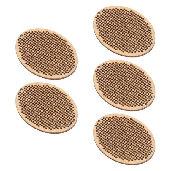Worgeous 5 Pcs Beginners Mini -stitch Board Cross Wood Chips