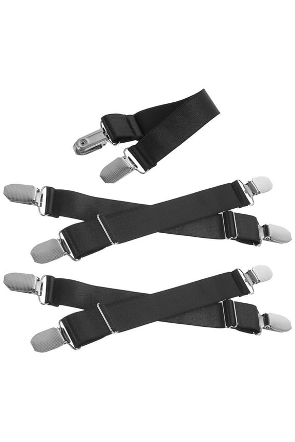 5 Pcs Blousing Straps Pant Leg for Boots Elastic Miss Black