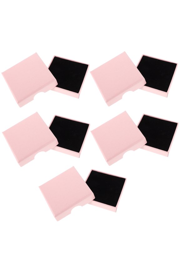 5 Pcs Cross Key Ring Sparkling Charm Keychain Jewelry Storage Box