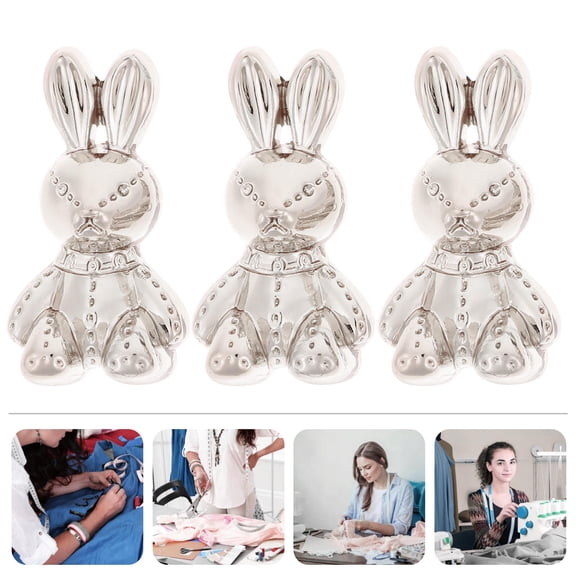 Worgeous 5 Pcs Lovely Rabbit Buttons Vintage Lightweight Clothing Embellishment Baby