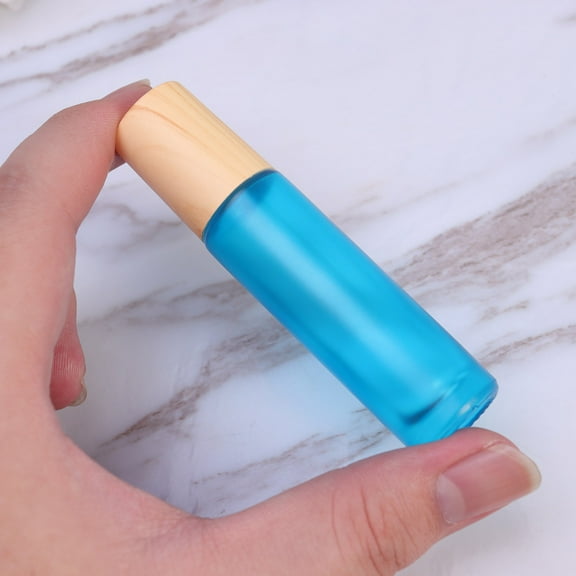Worgeous 5 Pcs Roller Bottle Travel Small Dispenser Size Spray Jars Blue
