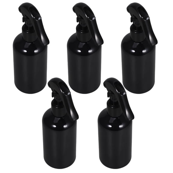 Worgeous 5 Pcs Spray Bottle Mister Black Sprayer Bottles for Hair