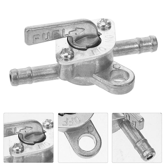 Worgeous 5 Pcs Tank Switch Practical Cutoff Valve Motorcycle Silver
