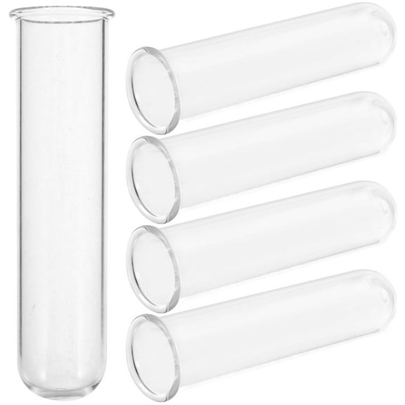 CIMAXIC Clear Glass Test Tubes Set of 5 for Special Occasions and Laboratory Use