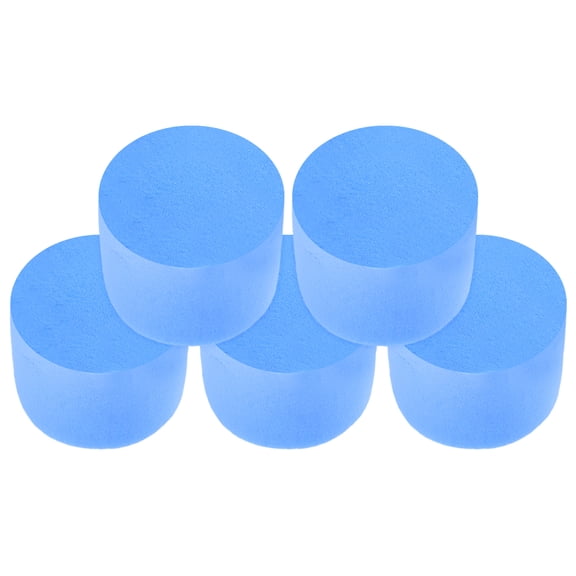 Worgeous 5 Pcs Test Tube Water Blocking Cotton Sponge Filter Sponges Blue