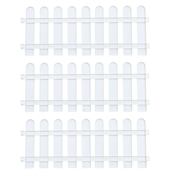 Worgeous 5 Pcs The Fence Garden Decorative Fencing Rustic Child Toddler White