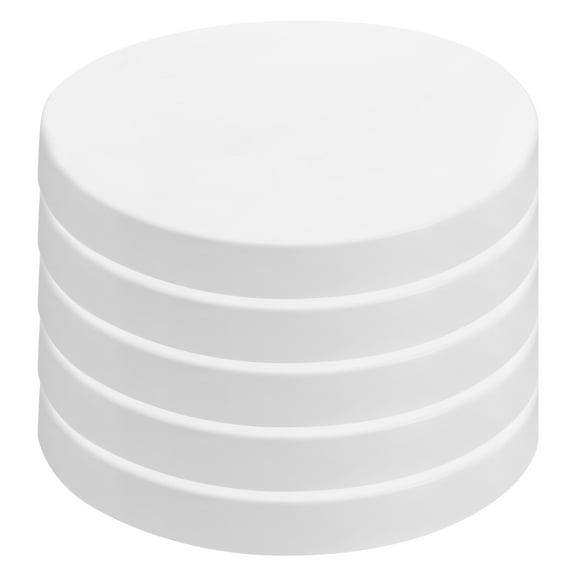 Worgeous 5 Pcs Wooden Stake Protection Cover Piling Caps for Dock Docks White