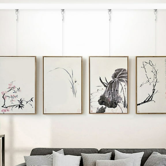 COSMOBETTY Hanging Rope Iron 5 Sets Adjustable Length Heavy Duty Support