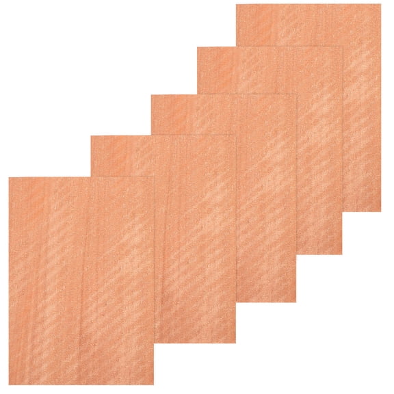 Luxshiny Wood Texture Sheets for Chocolate Design, Architectural Modeling Supplies, 5 Sets, 8.06 x 5.89 x 0.04 Inches