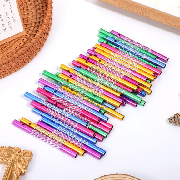 Worgeous 50 Pcs Metal Aluminum Tube Indoor Wind Chimes Crafting Child
