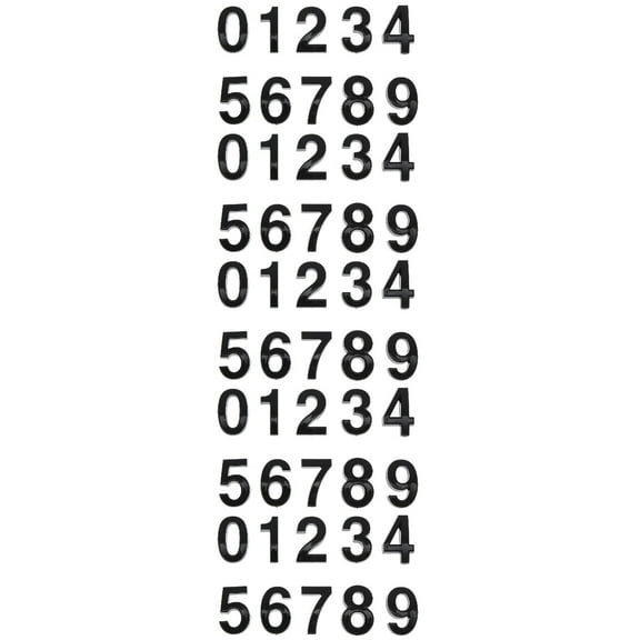 Worgeous 50 Pcs Numbers Multi-function Clock Numbers Self-adhesive Mailbox Numbers