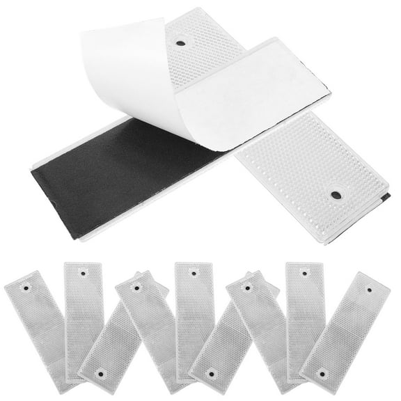 Raindrops Reflective Stickers Plastic for Night Visibility 50Pcs 5.78X1.87X0.25In