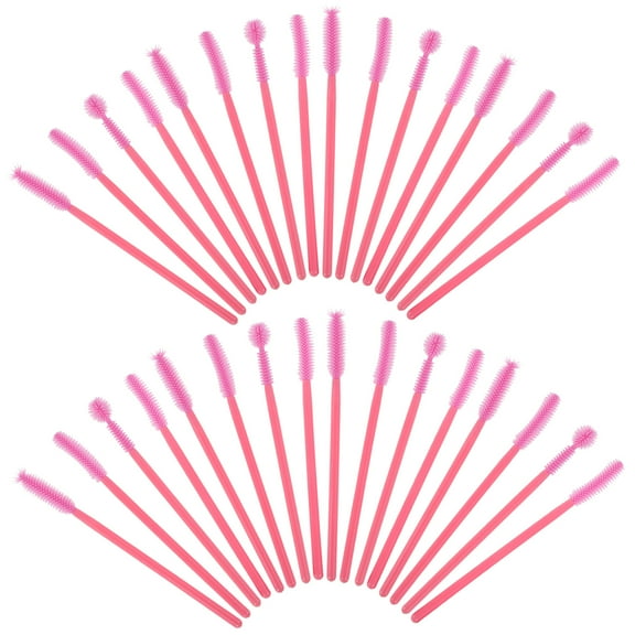 Worgeous 50 Pcs Sewing Machine Accessories Kit Cleaning Brushes Pink