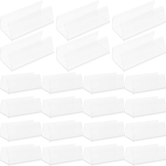 Worgeous 50 Pcs Store Electronic Shelf Labels Basket Clip Shelves Product Transparent