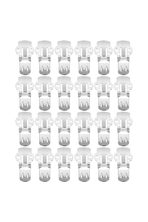 50 Pcs Women's Shoe Clip Stainless Steel Clips for High Heels Silver