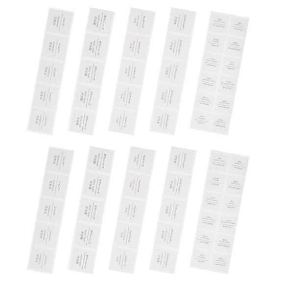Worgeous 50 Sheets of Bottle Labels Waterproof Cosmetic Classification Label Stickers for Travel