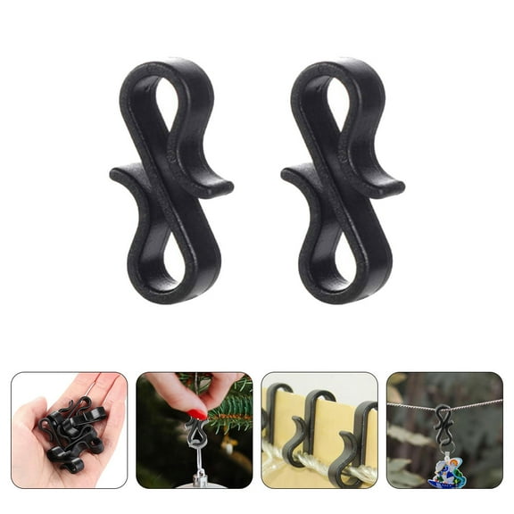 RENACLIPY 50Pcs Tool Free Installation Christmas Light Hangers Mini Plastic Groove Hooks for Homeowners