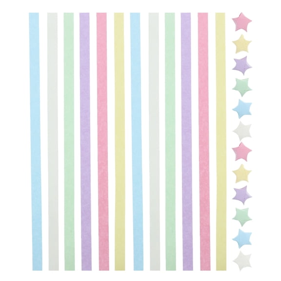 SEWCHICS Origami Paper Strips For Crafts Folding Paper 540Pcs 9.45X0.39X0.004In
