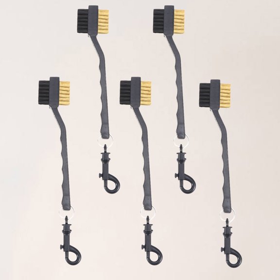 Worgeous Golf Cleaner Tool Multi 5Pcs 7.1X1.6In Double-Sided Brush