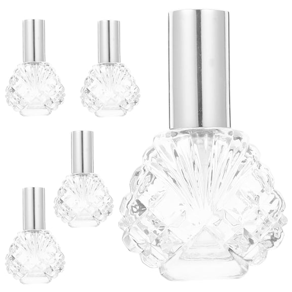 Worgeous 5Pcs Glass Spray Bottles Empty Refillable Bottles for Essential Oils Perfume