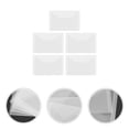 thumbnail image 1 of Worgeous 5Pcs Organizing Bags Clear Plastic Rectangular For Storing Game Cards And Stickers Simple Design, 1 of 7