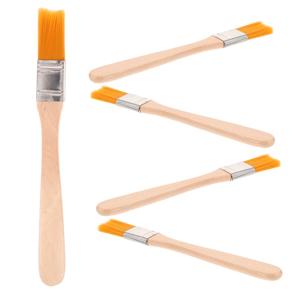 3-Pack Small Paint Brushes – Trim & Edge Painting Tool Set – 0.6", 0.7", 0.8" Brushes For Detail Work, Doors, Baseboards, Windows